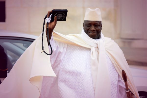 Former Gambian President Yahya Jammeh forced to step down.