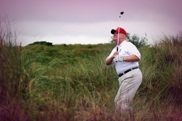 Trump’s 13th golf course visit brings bad luck