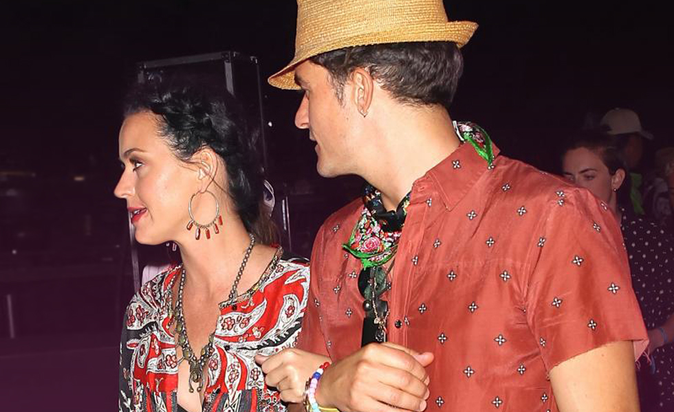 Katy Perry with Orlando Bloom