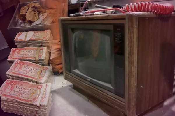 Forgotten $100,000 found in old TV set