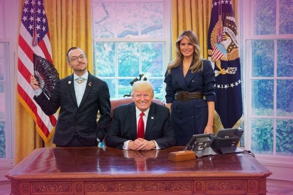 Gay Teacher Of The Year Fans LGBTQ Pride In Viral Photo With Donald Trump